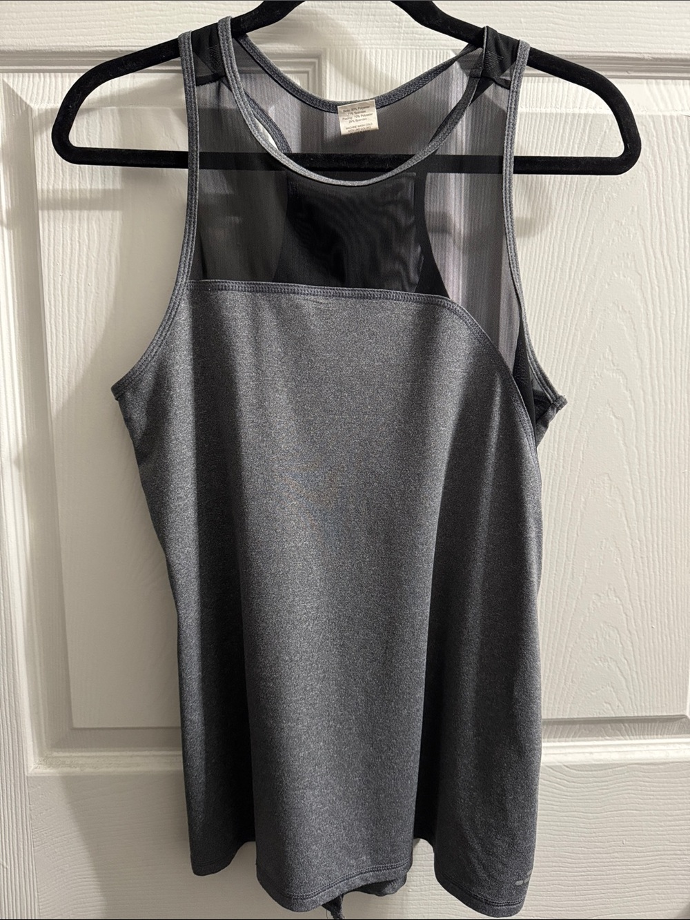 Women's Gray Mesh Tank Top